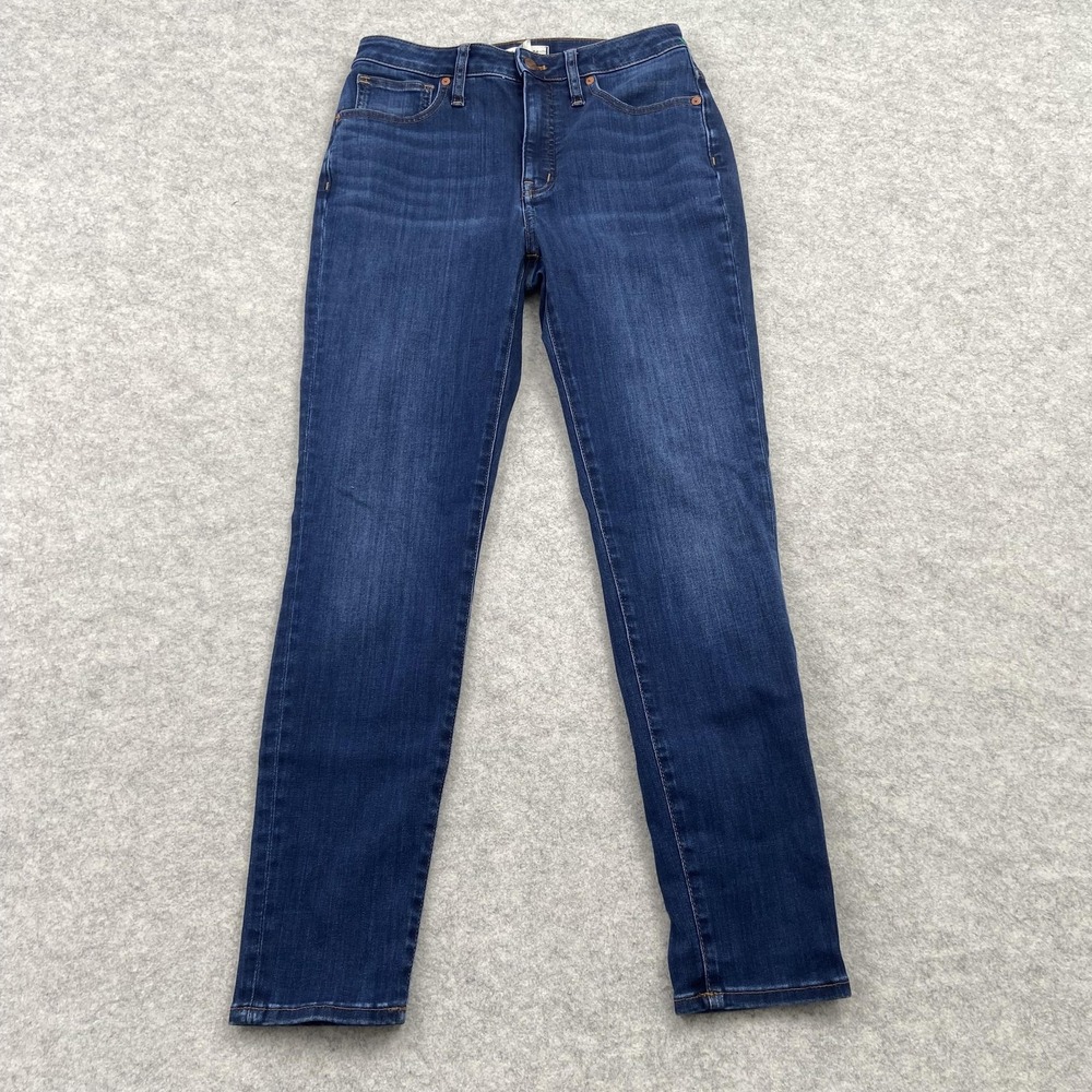 Madewell Curvy High-Rise Skinny Jeans Womens 27 (27x27) Blue Med Wash Stretch
